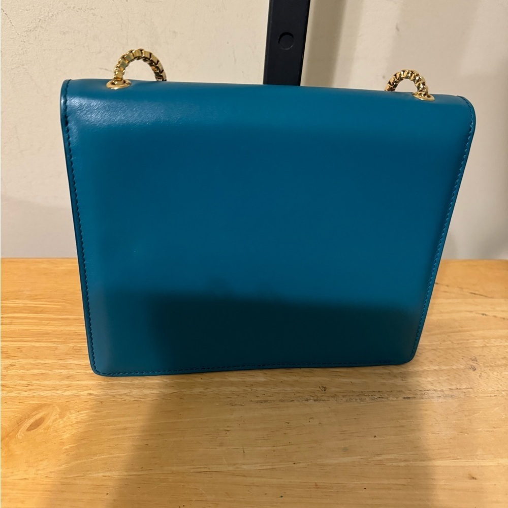 Salvatore Ferragamo Thalia Teal Leather Crossbody - Picture 2 of 12